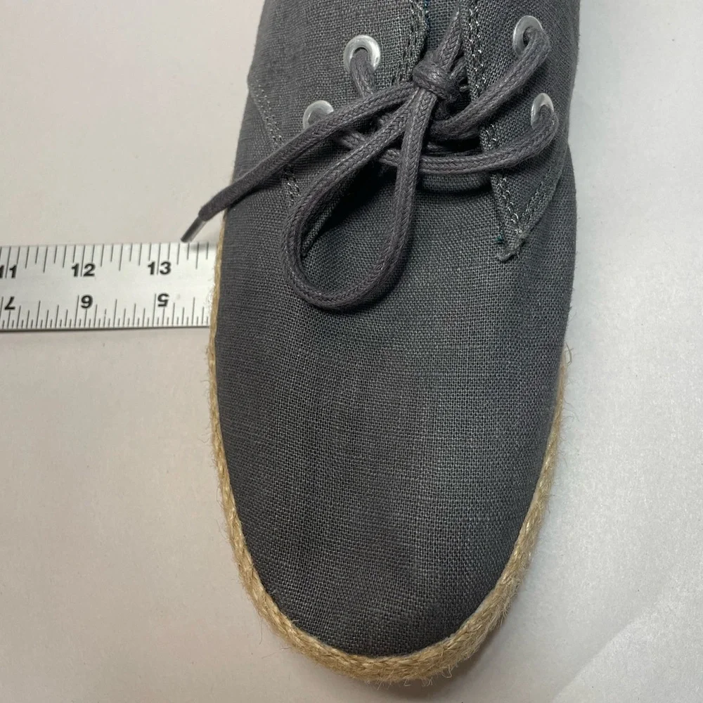 Ben Sherman grey canvas boat shoes men’s sz 8.5 (41.5 EU) *like new*
